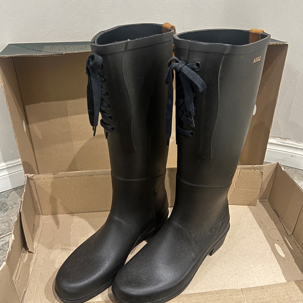 Aigle Noir Miss Juliette Rain Boots